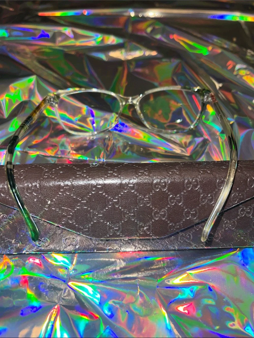 Gucci Floral Optical Glasses with Branded Case